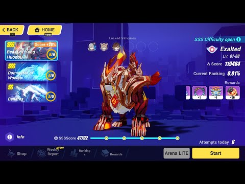 [HI3 SEA] EX MA: SSS Houdou / SSS Andrius / Benares (119,484)