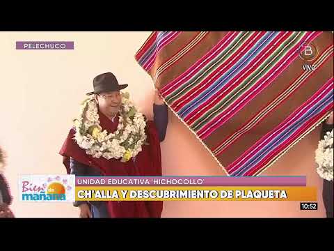 Presidente Arce entrega la Unidad Educativa “Hichocollo- Pelechuco” en el mes de La Paz