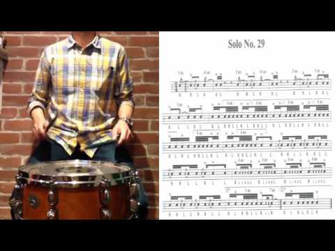 C.Wilcoxon solo 29 スネアルーディメンツ