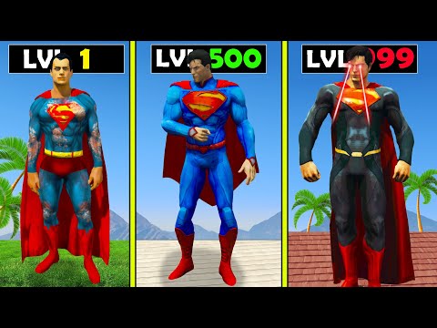 Upgrading LEVEL 1 SUPERMAN into GOD SUPERMAN in GTA 5!