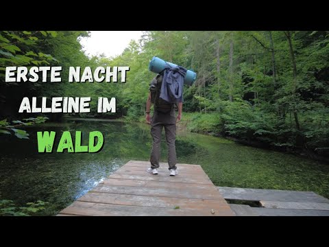 Zieh ich es durch ??? | erste Nacht alleine im Wald🌳 | Bushcraft | Outdoor