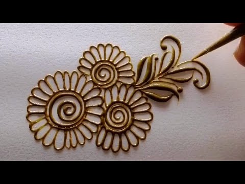 Basic henna hump flower tutorial || How to make henna humps and vines.