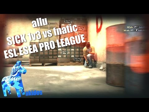 allu - Sick 1v3 clutch vs fnatic ESL ESEA Pro League | CS:GO