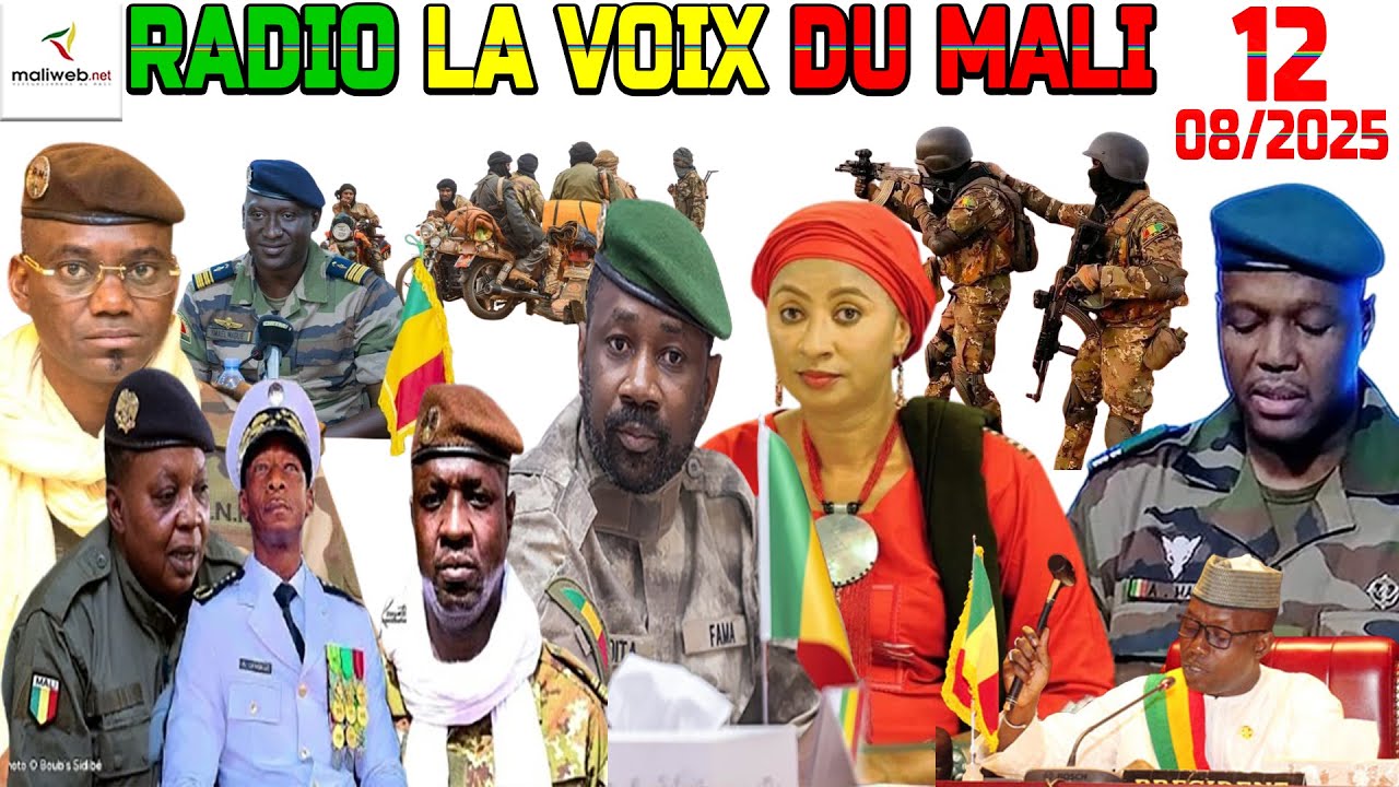 La Revue de Presse de la RADIO LA VOIX DU MALI du 12 Août 2025