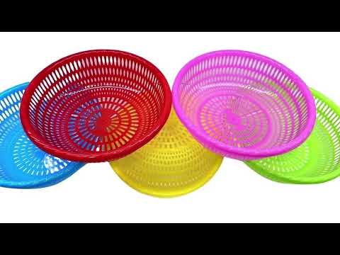 Plastic round nyra basket (small)