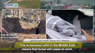 Iyad Abu Zneit accusing Israel of creating wars