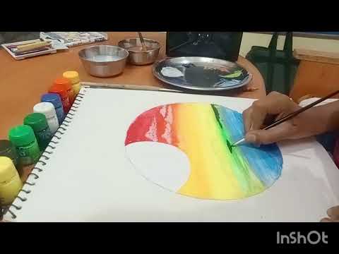 nature scenery | circle scenery|made by vidushi|Vidushi saxena art and craft 🎨