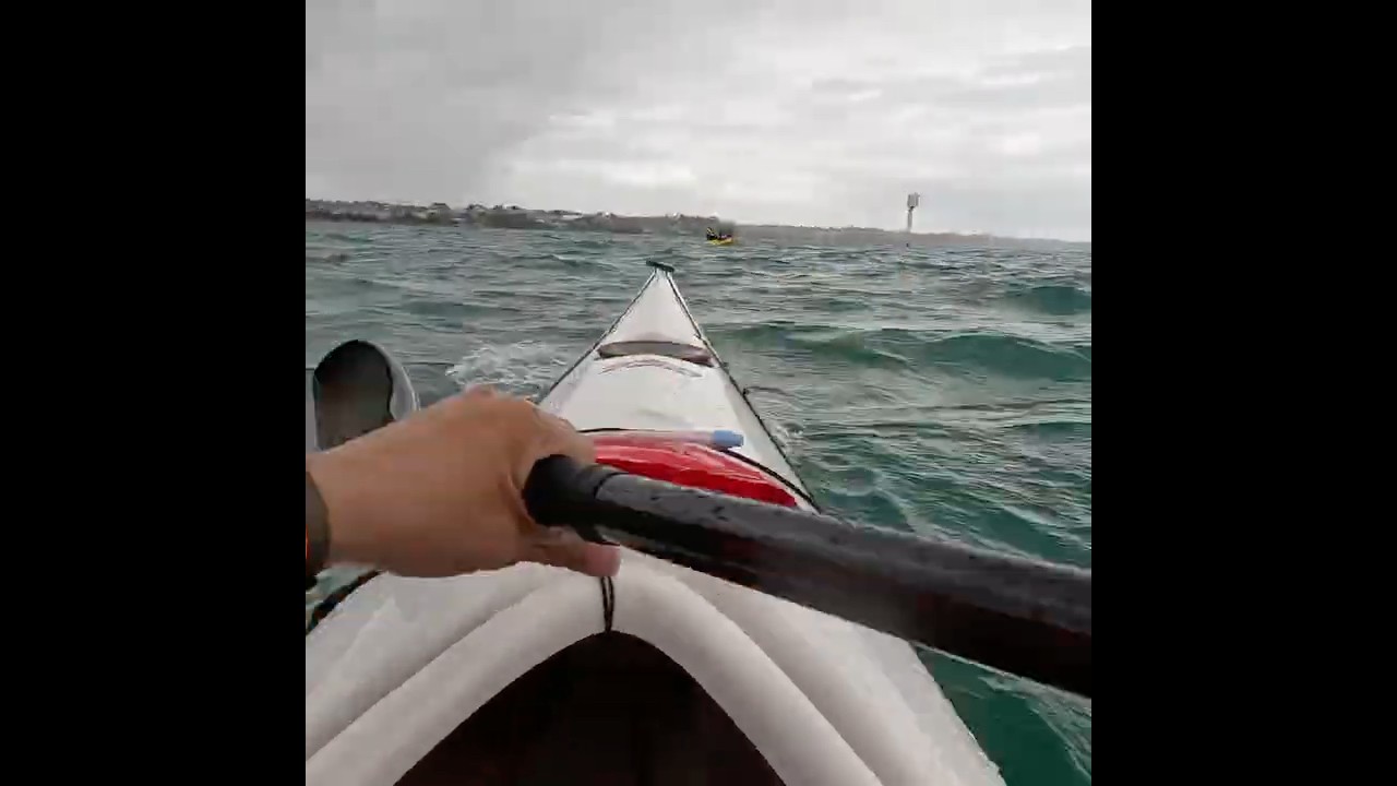 Rough sea kayaking #roughsea #seakayaking #kayakers #newzealand