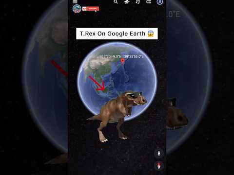 I Found Tyrannosaurus Rex 🦖 On Google Earth 😱 #shorts #googleearth