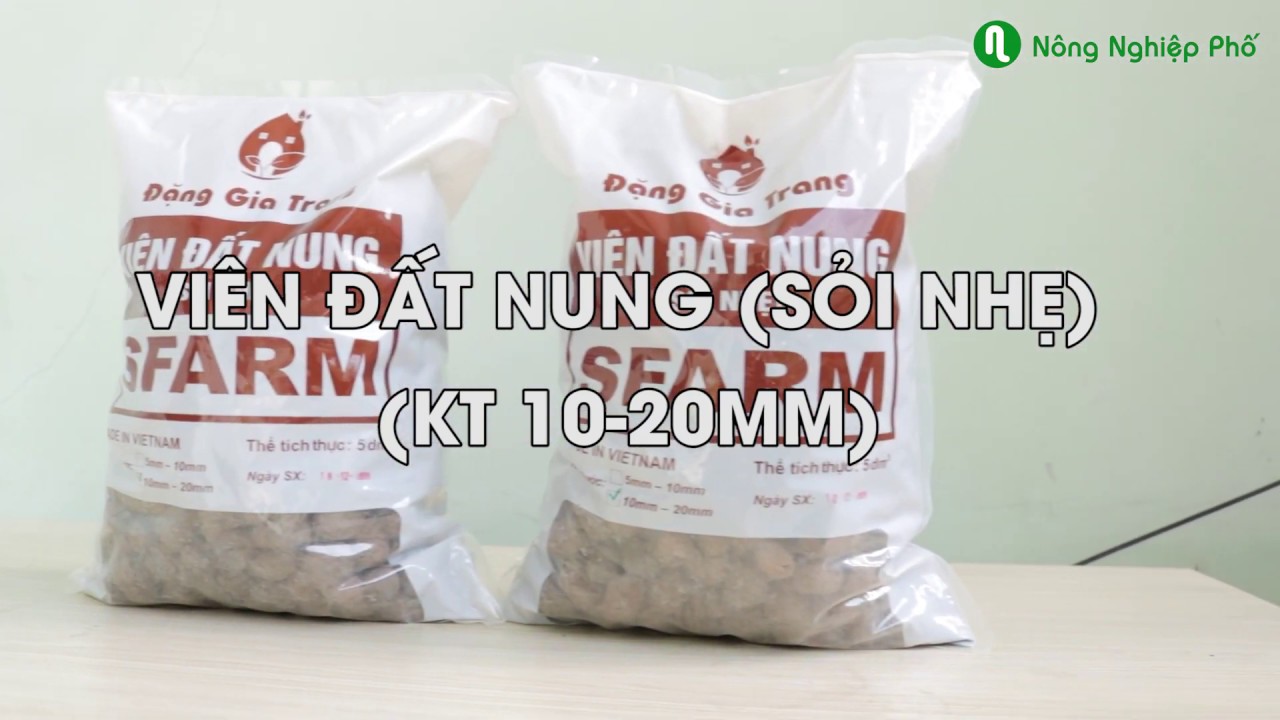 Viên đất nung ( sỏi nhẹ ) SFARM - Túi 5dm3 ( KT 10-20mm )