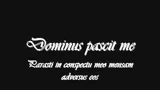 Parasti in conspectu meo mensam adversus eos