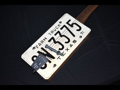 Timeout Guitars Custom-made Vintage 1964 Texas License Plate Guitar image 9