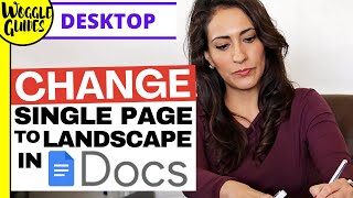 How to change a single page to landscape view in Google Docs
