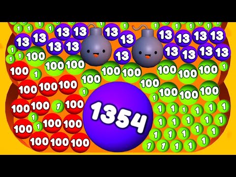 DIGS & BALLS - 2048 Sand Balls (Dig 2048 Games) Asmr Satisfying Math Games Mobile