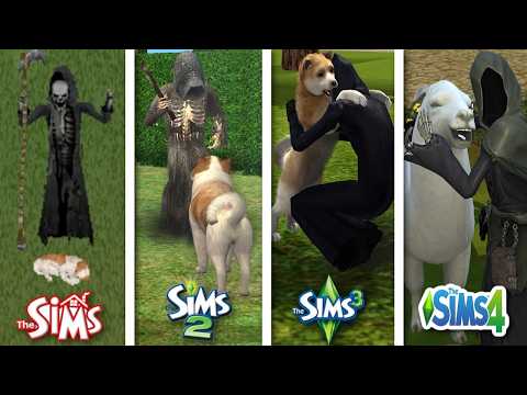 Sims 1 vs Sims 2 vs Sims 3 vs Sims 4 - Pet Death