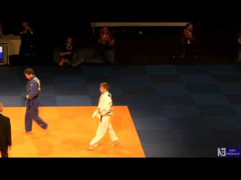 Judo 2014 Dutch Championships: Smit (NH) - Kok (MN) [-73kg] semi-final