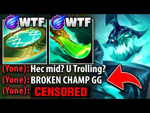 The enemy Yone thought I was trolling with Hecarim Mid... So I destroyed him