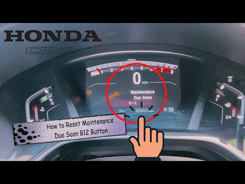How to reset oil light maintenance minder on a 2017 to 2021 honda cr-v ex ex-l and touring models