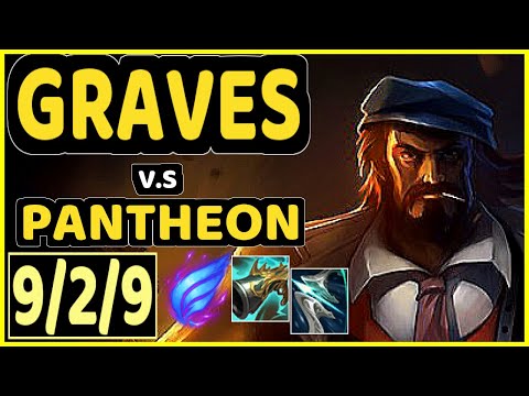 GRAVES vs PANTHEON - 9/2/9 KDA JUNGLE GAMEPLAY - NA Ranked MASTER