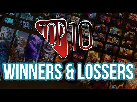 Top 10 biggest Winners and Losers of patch 7.07b
