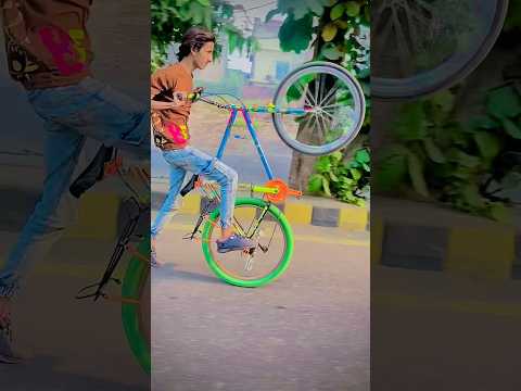 Cycle wheeling 46 king | it's tiger | #shorts #wheeling