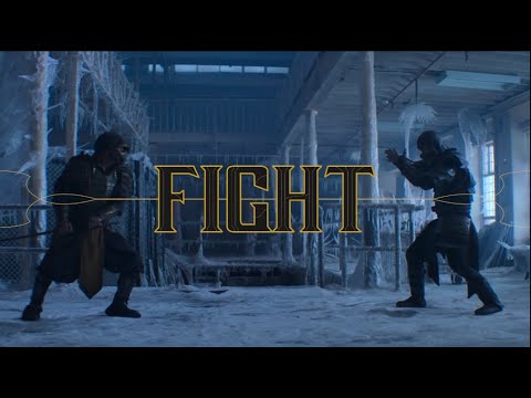 Scorpion vs. Sub-Zero except it's from the 2021 Mortal Kombat movie