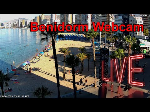 Benidorm - Levante Beach live cam