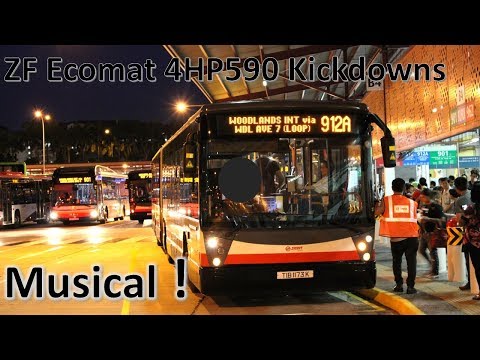 [SMRT]MUSICAL ZF ECOMAT 4HP590 KICKDOWNS - TIB1173K On 912A (Mercedes Benz O405G Hispano Habit)