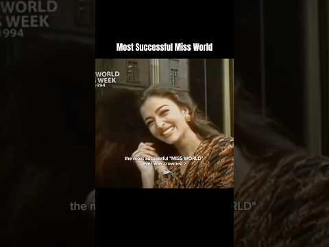 The most successful Miss World winner ever: Aishwarya Rai.
