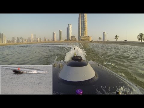 2nd Test - RC Speed Boat ZONDA with GoPro3 Camera - Rear View