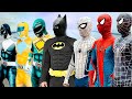 TEAM SPIDER-MAN vs BAD GUY TEAM | The Battle of BAT MAN, GREEN RANGER, BLACK RANGER ( Live Action )