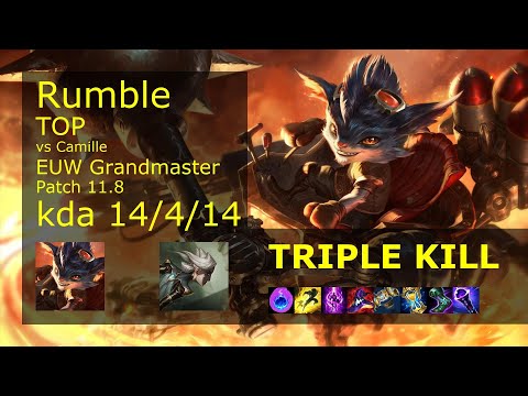 Rumble Top vs Camille - EUW Grandmaster 14/4/14 Patch 11.8 Gameplay
