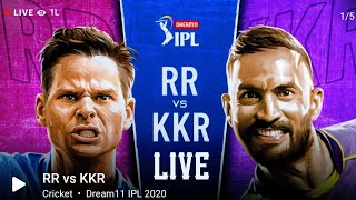 Ipl 2020 Live RR VS KKR  [ Rajasthan vs Kolkata ] 12th Match - Live Cricket Score TELUGU :