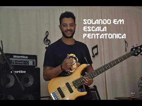 Tentando solar em Pentatônica de A - Blues Deyson