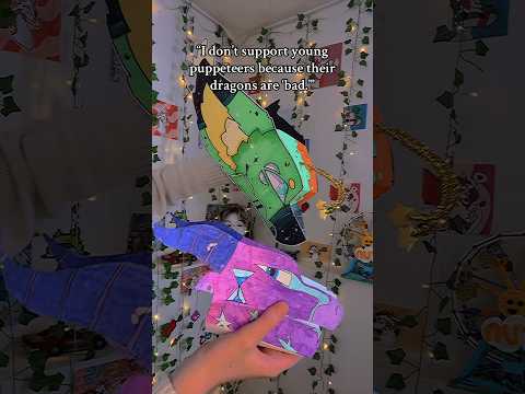 I was 12 when I started puppeteering!❤️#dragon #puppet #paperdragon #dragonpuppet #artist #art