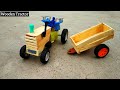 How To Make Mini Tractor At Home