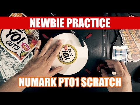 Beginner Scratch Practice on Numark PT01 Scratch