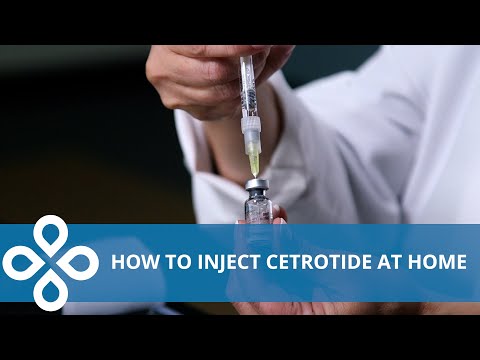 Cetrotide Injection Demonstration (Home IVF Injections)