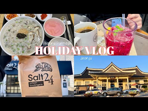 # 3 [KOREA Vlog] Mingau de Bonjuk, Cheonggyecheon, Café BlueBottle, Gyodong Tteokgalbi, Jeonju Hanok