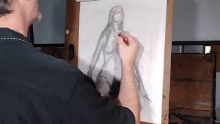 Figure Drawing Techniques with Charcoal (part 1)