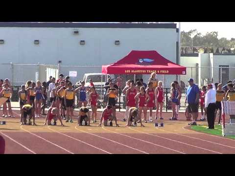FSB 100m vs Laguna Hills 3-19-14 - Los Alamitos Girls