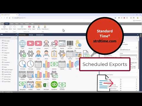 Standard Time® video demonstrating how Scheduled Exports automate data integration