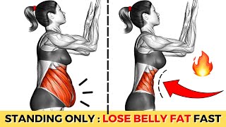 30-Min STANDING Abs Exercises to Flatten Your Tummy | Effective Weight Loss Exercises at Home