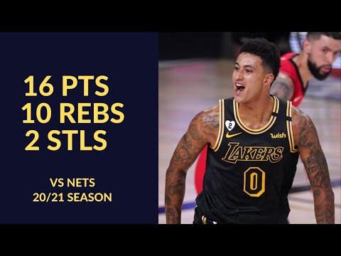 Kyle Kuzma 16 Pts 10 Rebs 2 Stls Highlights vs Brooklyn Nets | NBA 20/21 Season