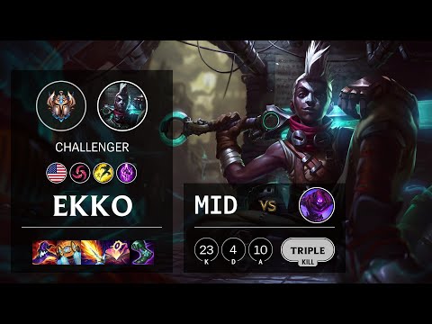 Ekko Mid vs Malzahar - NA Challenger Patch 10.24