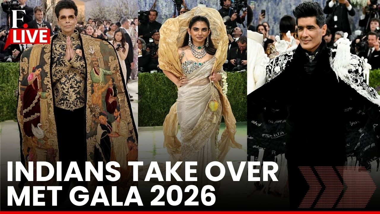 LIVE | Indians At Meta Gala 2026: Isha Ambani, Karan Johar, Jaipur Royals, Simone Ashley