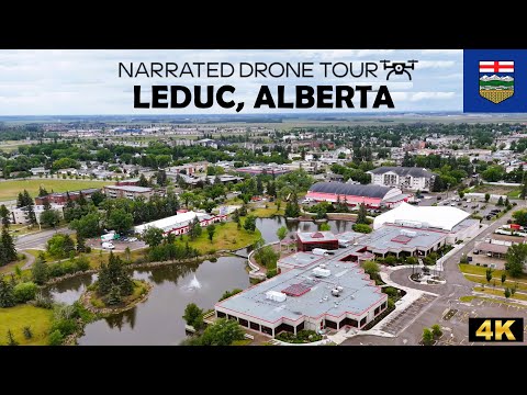 🚁 Leduc, Alberta 🌤️🌾4K Drone