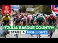 Tight Finish After A Punchy Stage | Itzulia Basque Country 2022 Stage 4 Highlights