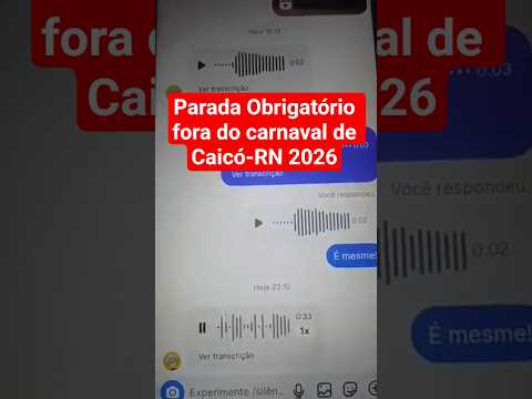 PARADA OBRIGATÓRIA FORA DO CARNAVAL DE CAICÓ-RN