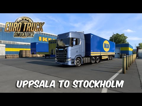 Uppsala to Stockholm | Euro Truck Simulator 2 | ETS2 1.43 Mods | Scania S | Tobii Eye Tracker 5